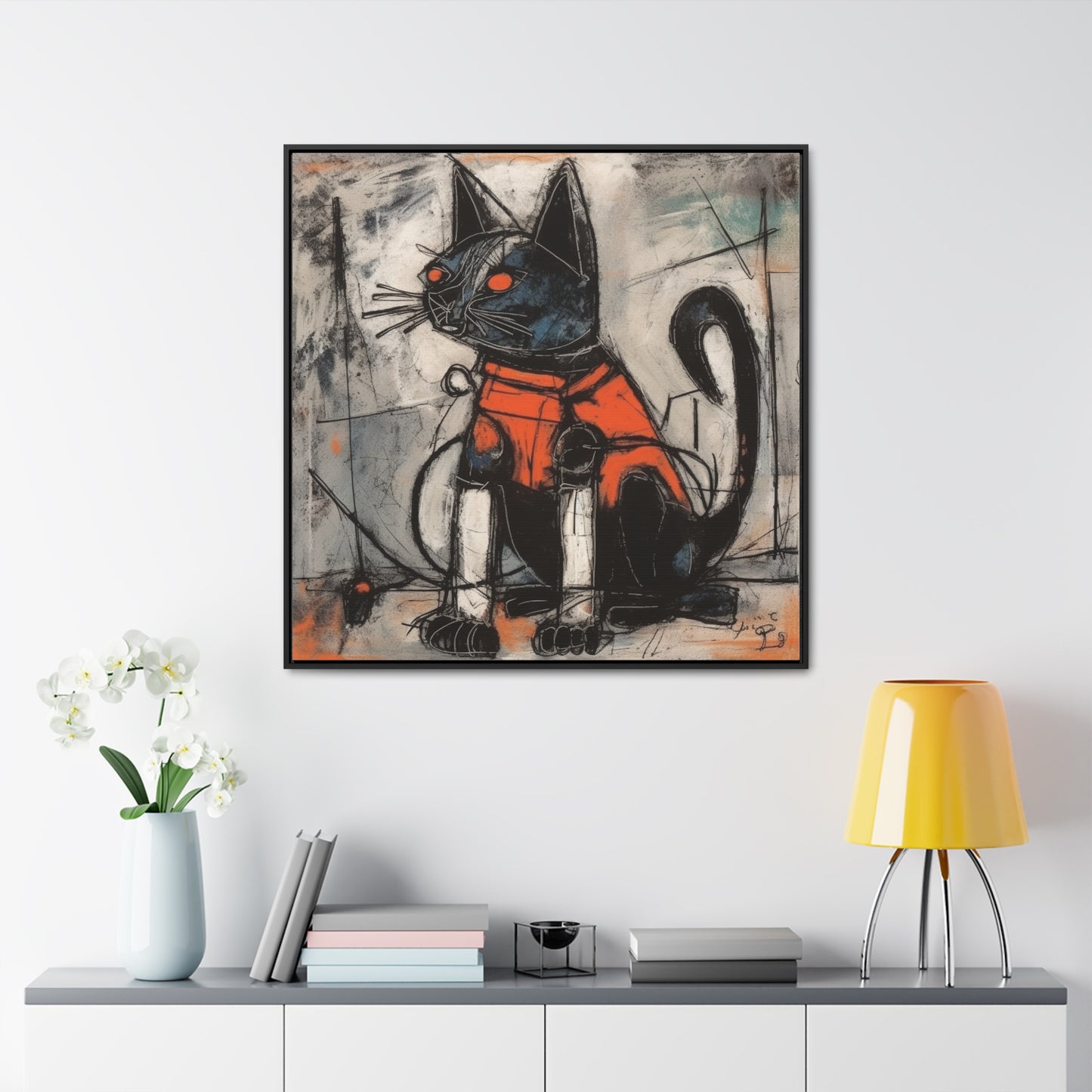 Cat 86, Gallery Canvas Wraps, Square Frame