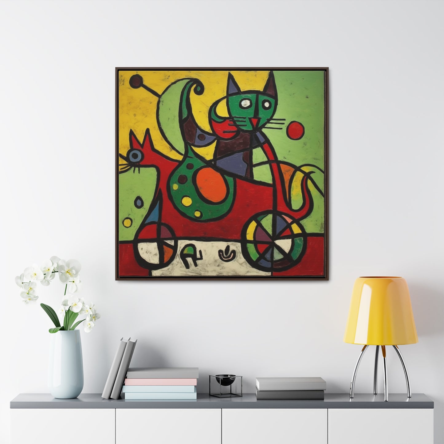 Cat 149, Gallery Canvas Wraps, Square Frame