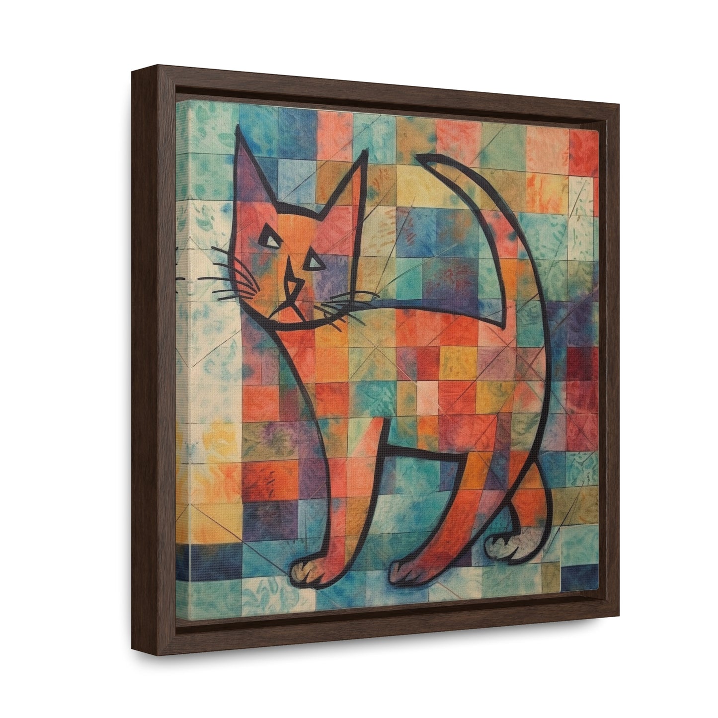 Cat 25, Gallery Canvas Wraps, Square Frame