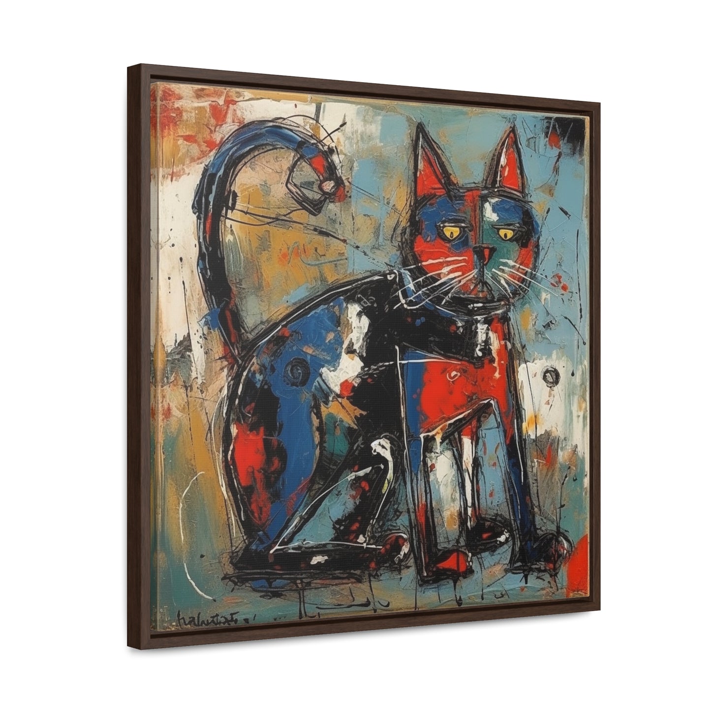 Cat 87, Gallery Canvas Wraps, Square Frame