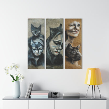 Cat Woman 40, Prints (Triptych)