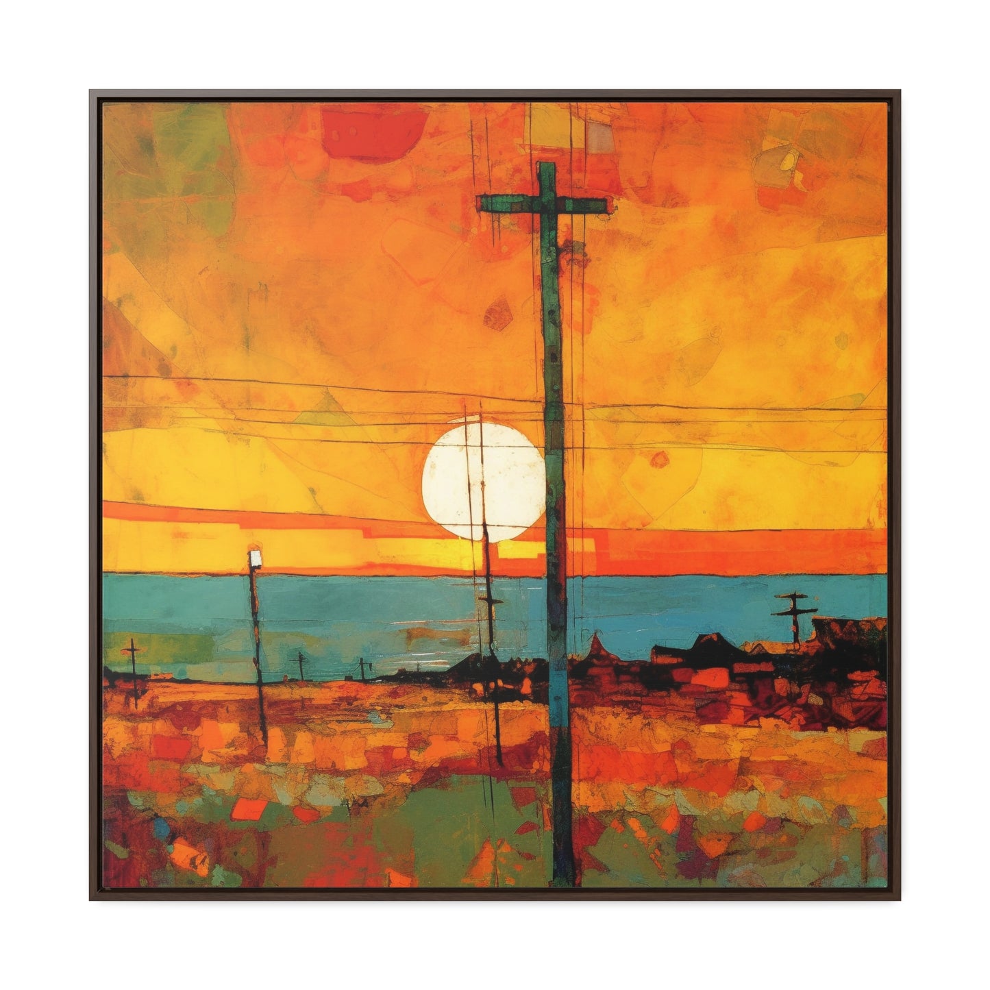 Land of the Sun 64, Valentinii, Gallery Canvas Wraps, Square Frame