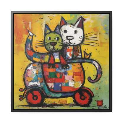 Cat 141, Gallery Canvas Wraps, Square Frame