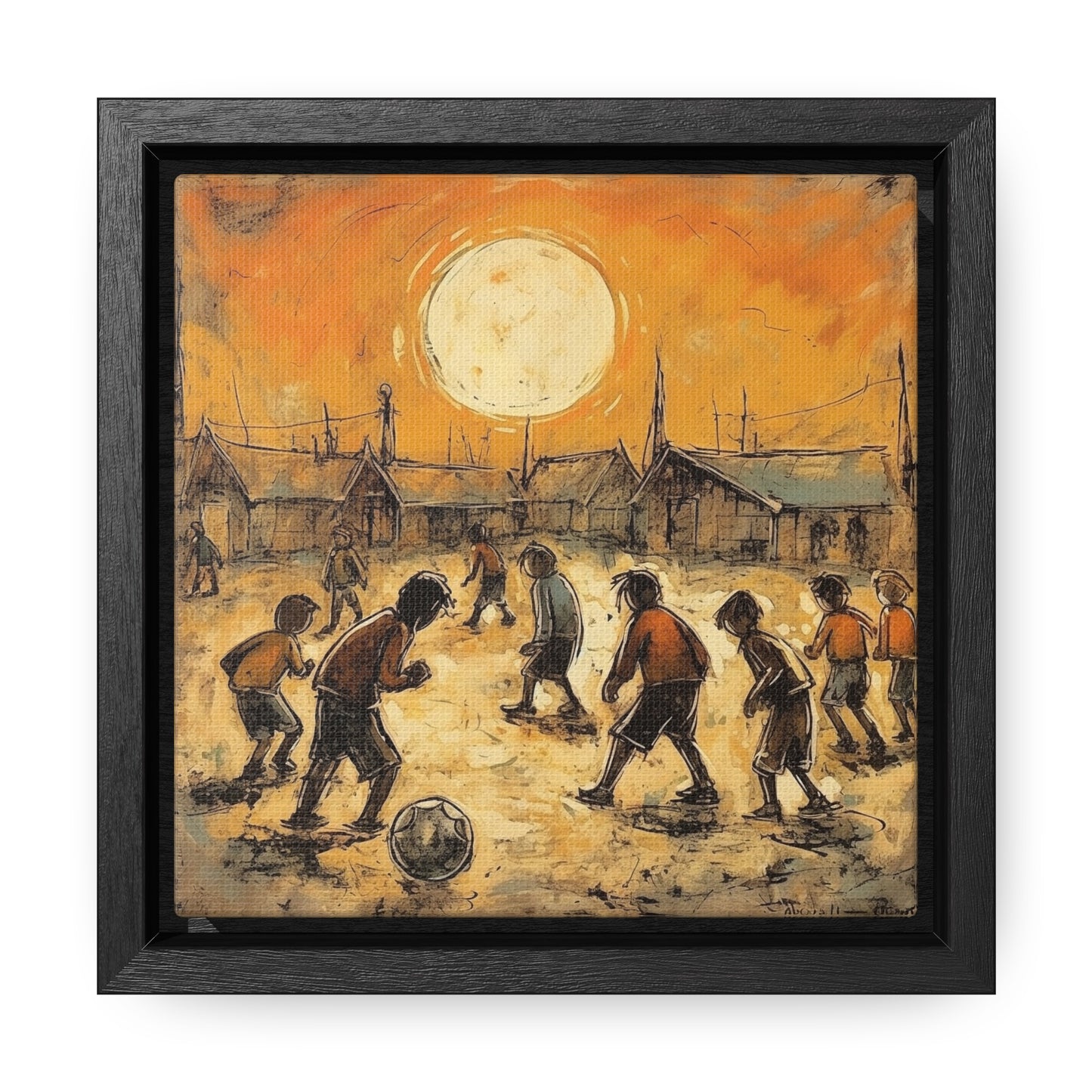 Childhood 27, Gallery Canvas Wraps, Square Frame