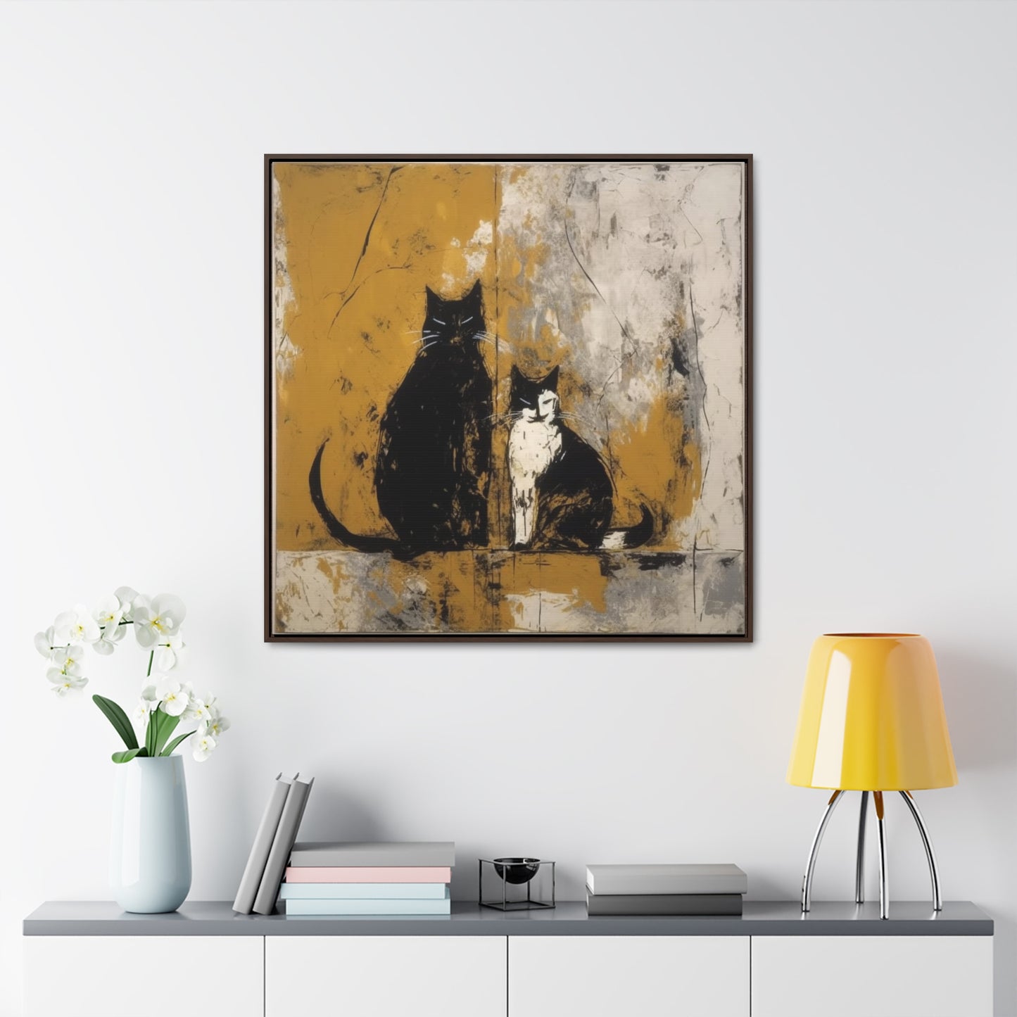 Cat 12, Gallery Canvas Wraps, Square Frame