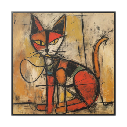 Cat 90, Gallery Canvas Wraps, Square Frame