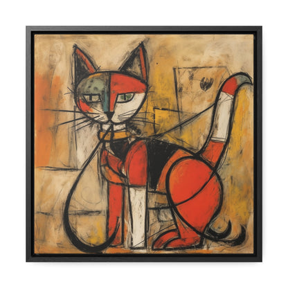 Cat 66, Gallery Canvas Wraps, Square Frame