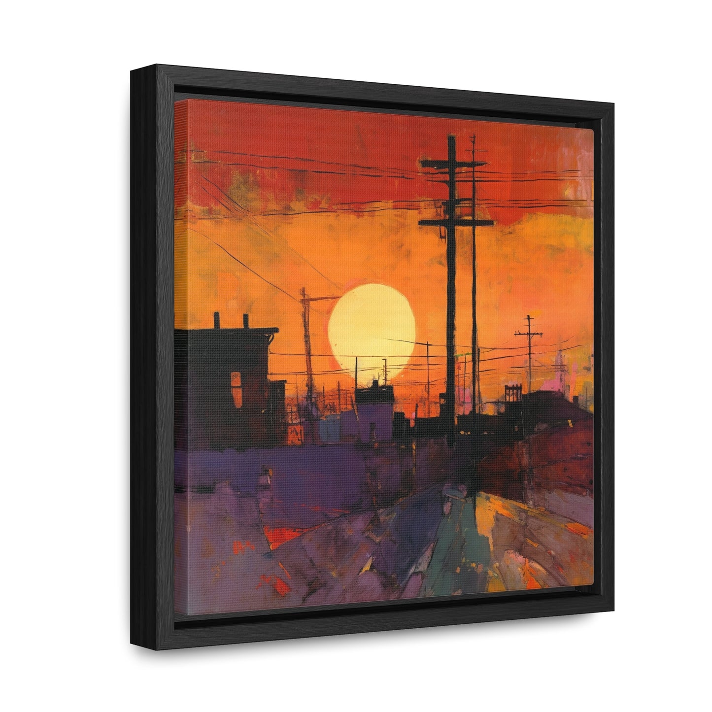 Land of the Sun 78, Valentinii, Gallery Canvas Wraps, Square Frame