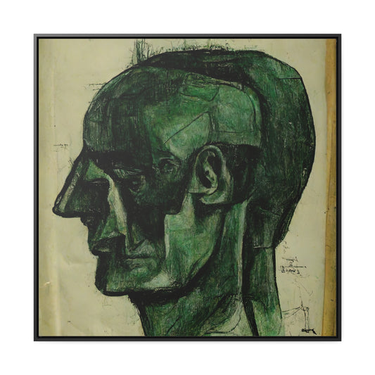 Heads 3, Valentinii, Gallery Canvas Wraps, Square Frame