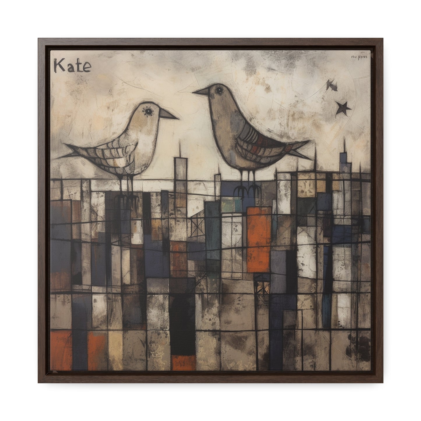 Bird 30, Gallery Canvas Wraps, Square Frame