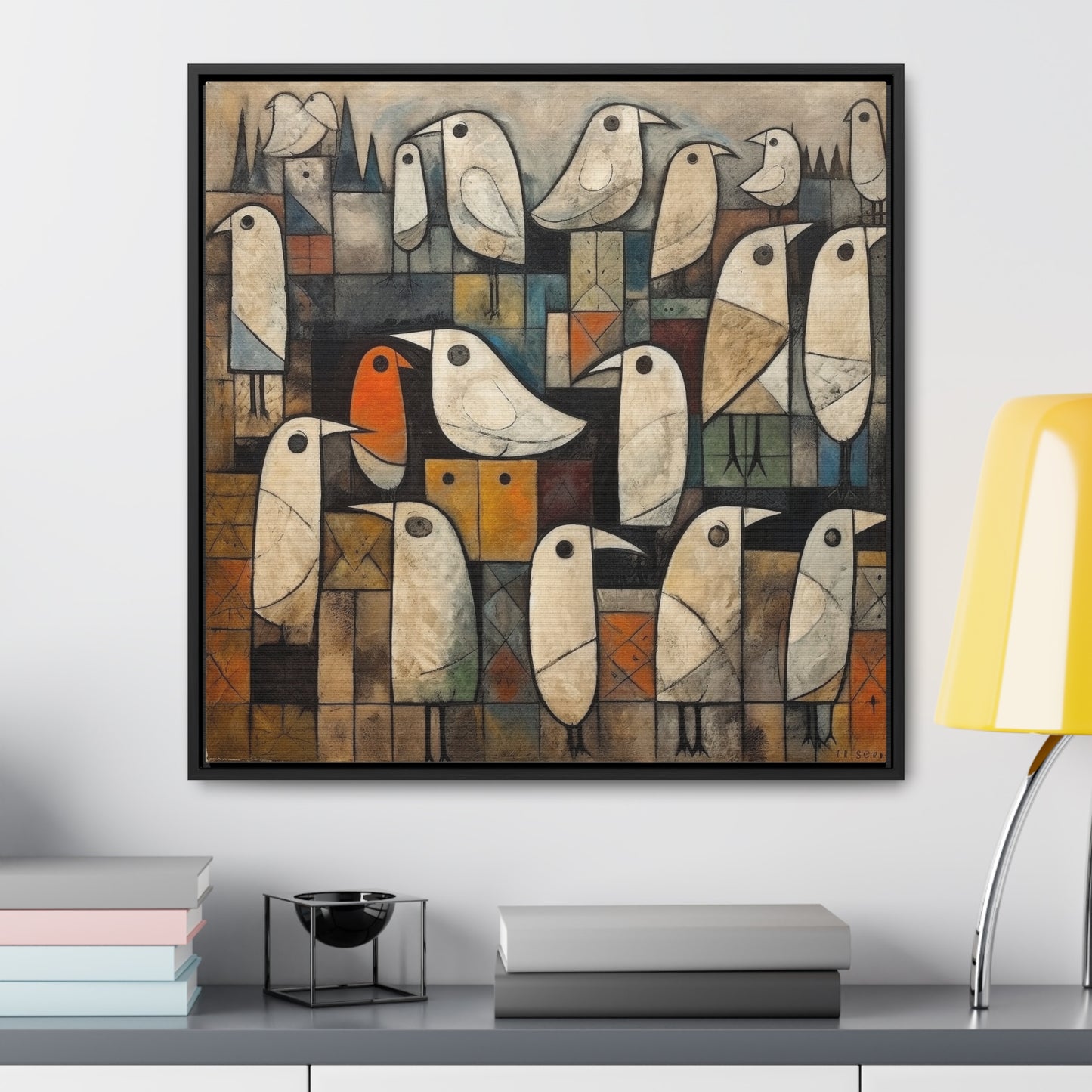 Bird 12, Gallery Canvas Wraps, Square Frame