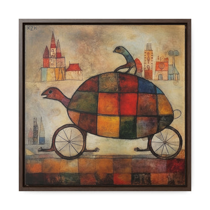 Turtle 2, Gallery Canvas Wraps, Square Frame
