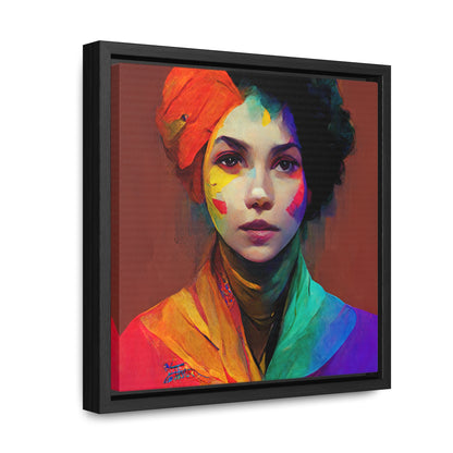 Lady's faces 13, Valentinii, Gallery Canvas Wraps, Square Frame