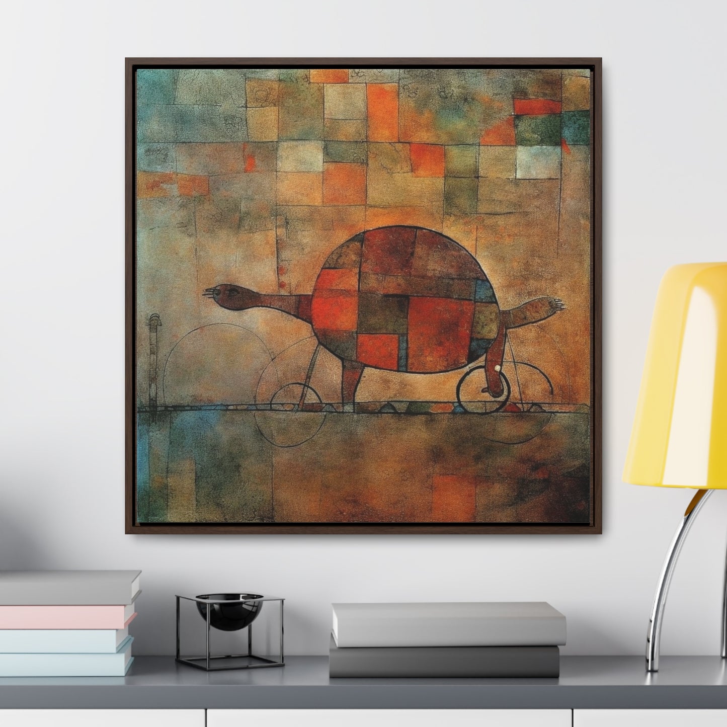 Turtle 11, Gallery Canvas Wraps, Square Frame