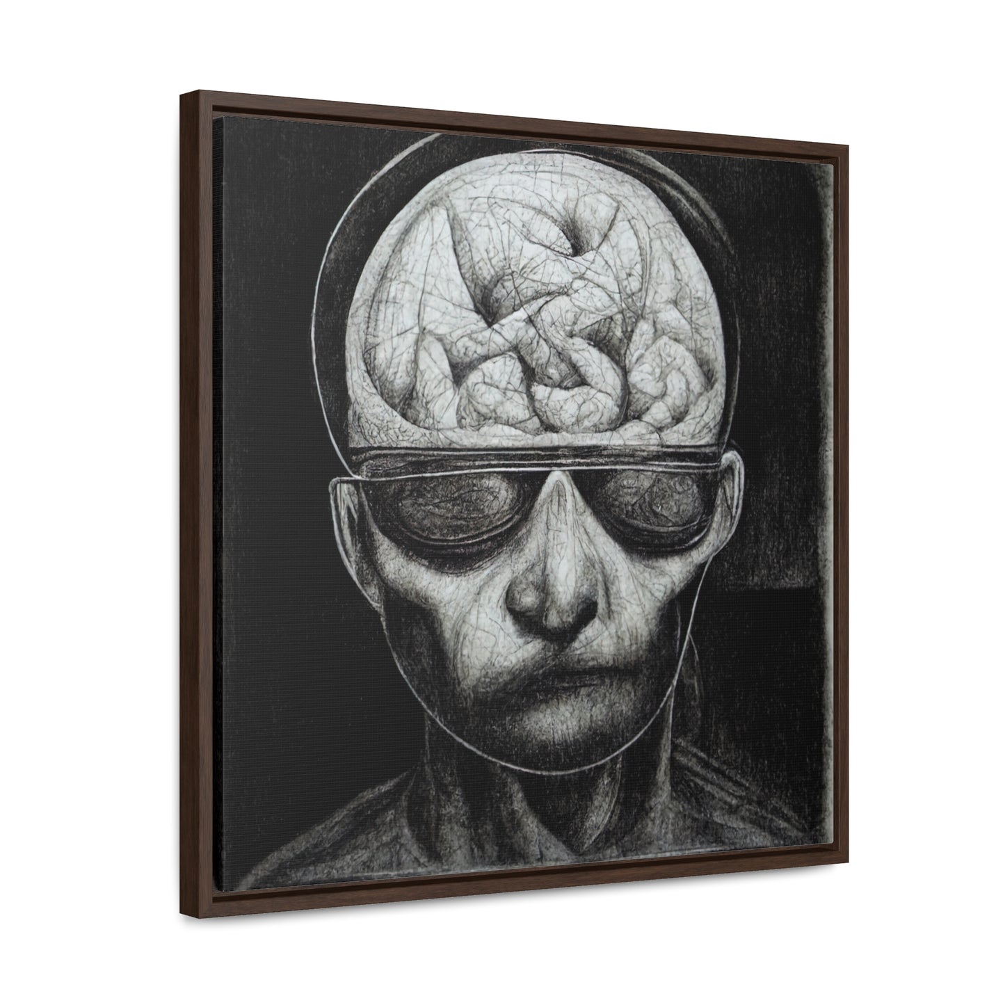 Brain 32, Valentinii, Gallery Canvas Wraps, Square Frame