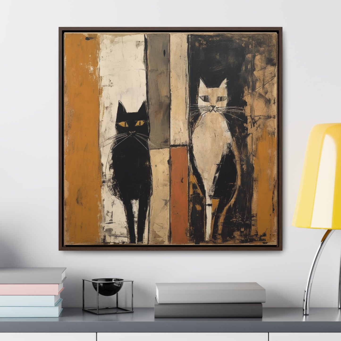 Cat 9, Gallery Canvas Wraps, Square Frame