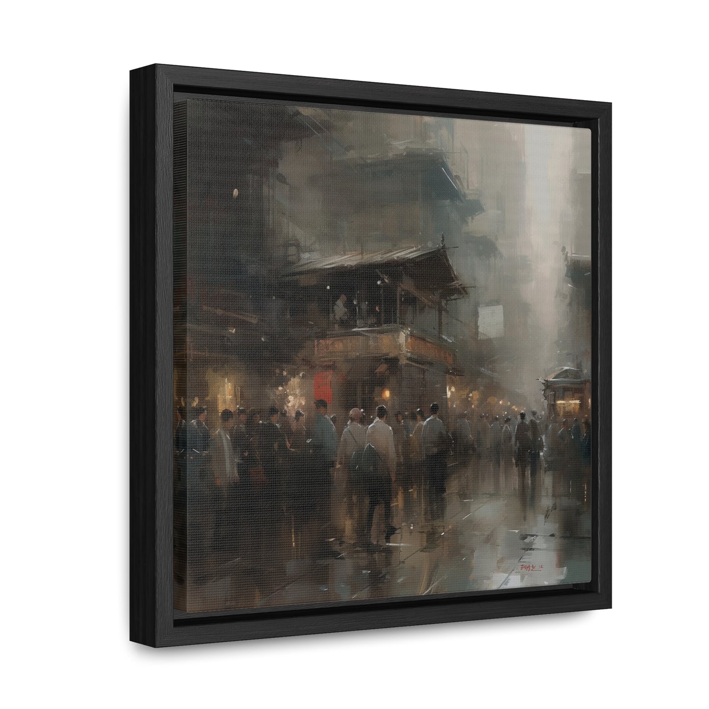 Social 2, Gallery Canvas Wraps, Square Frame