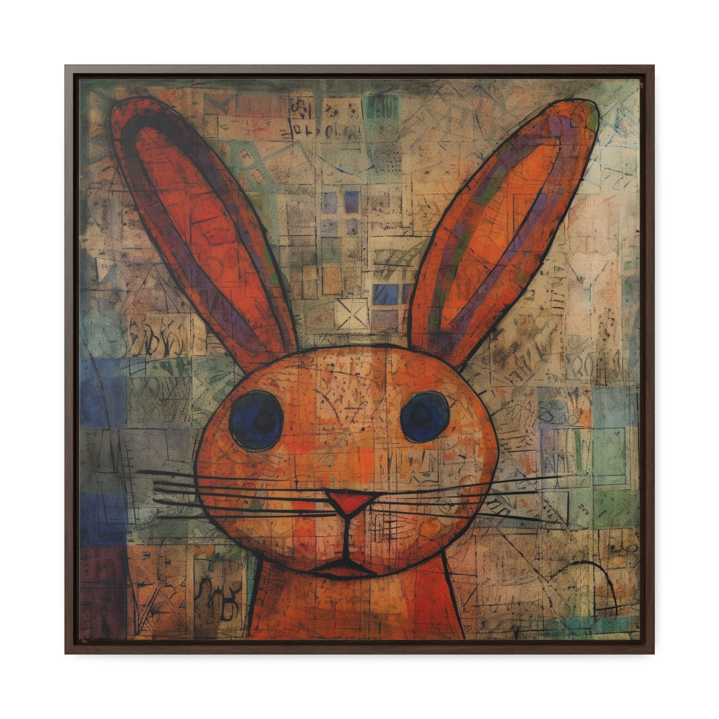 Rabbit 12, Gallery Canvas Wraps, Square Frame