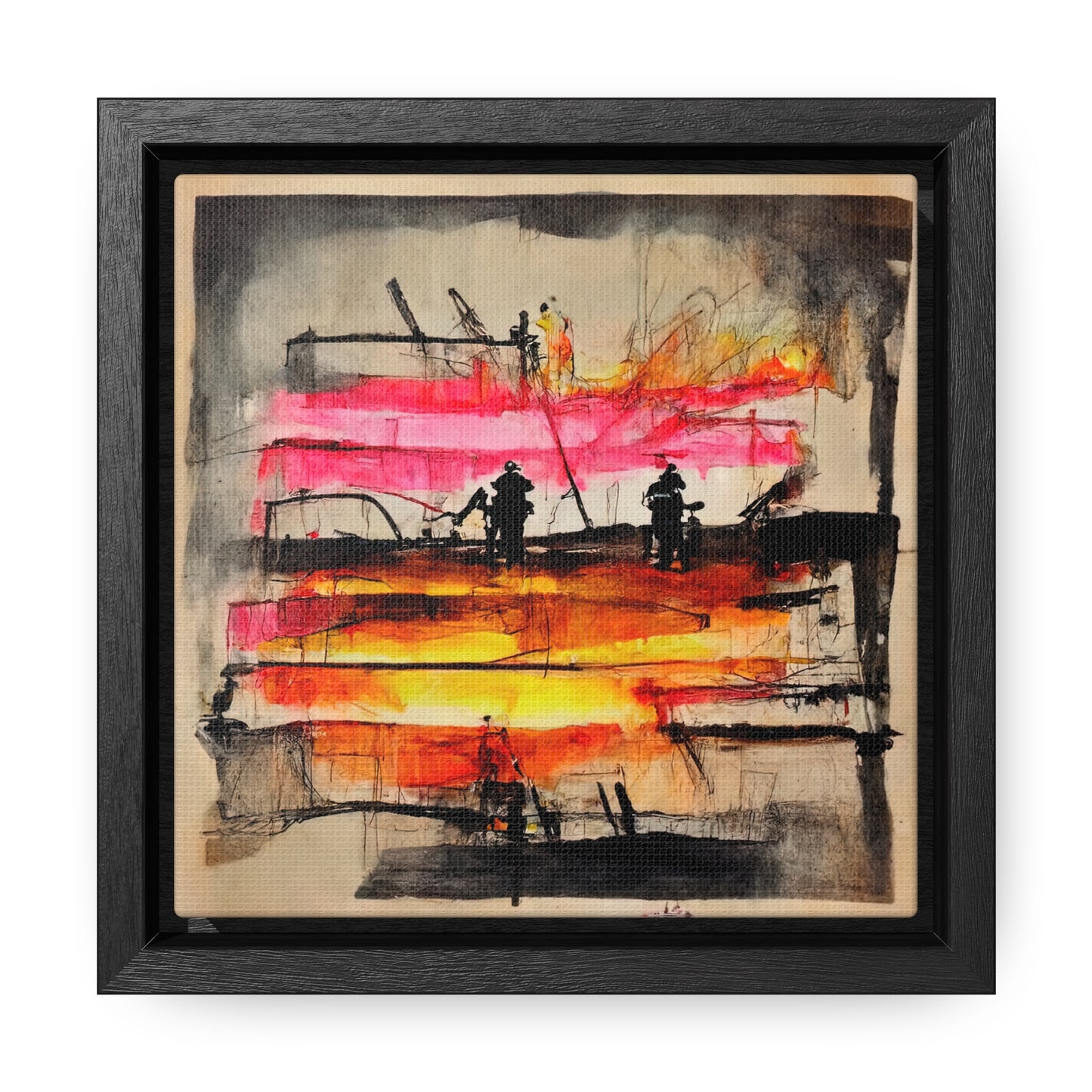 Land of the Sun 9, Valentinii, Gallery Canvas Wraps, Square Frame