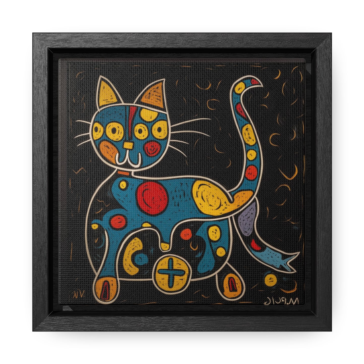 Cat 124, Gallery Canvas Wraps, Square Frame