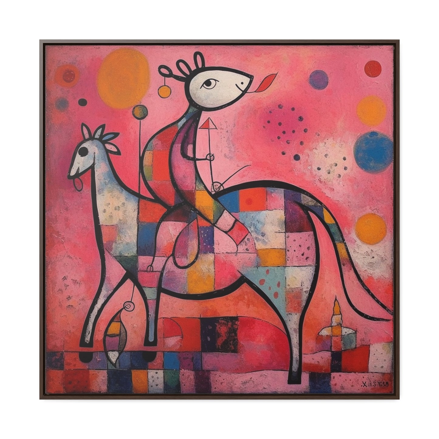 The Dreams of the Child 2, Gallery Canvas Wraps, Square Frame