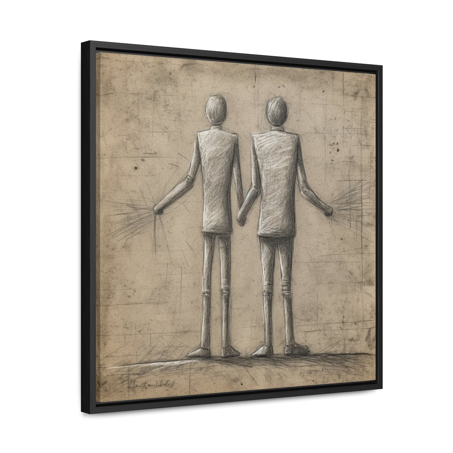 The Courage of Vulnerability 9, Valentinii, Gallery Canvas Wraps, Square Frame