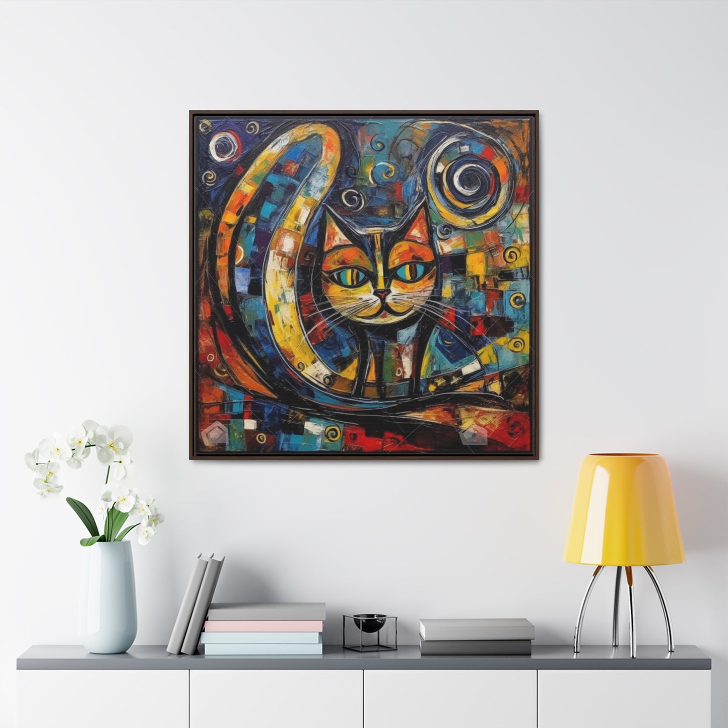 Cat 120, Gallery Canvas Wraps, Square Frame