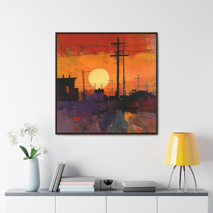 Land of the Sun 78, Valentinii, Gallery Canvas Wraps, Square Frame