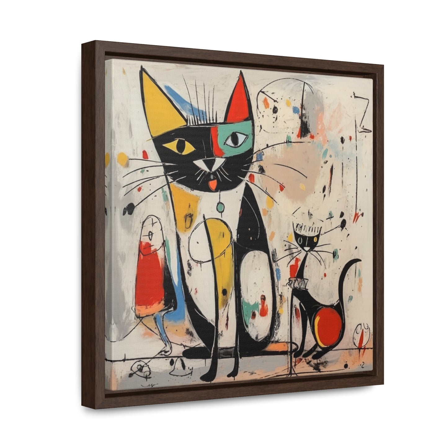 Cat 64, Gallery Canvas Wraps, Square Frame