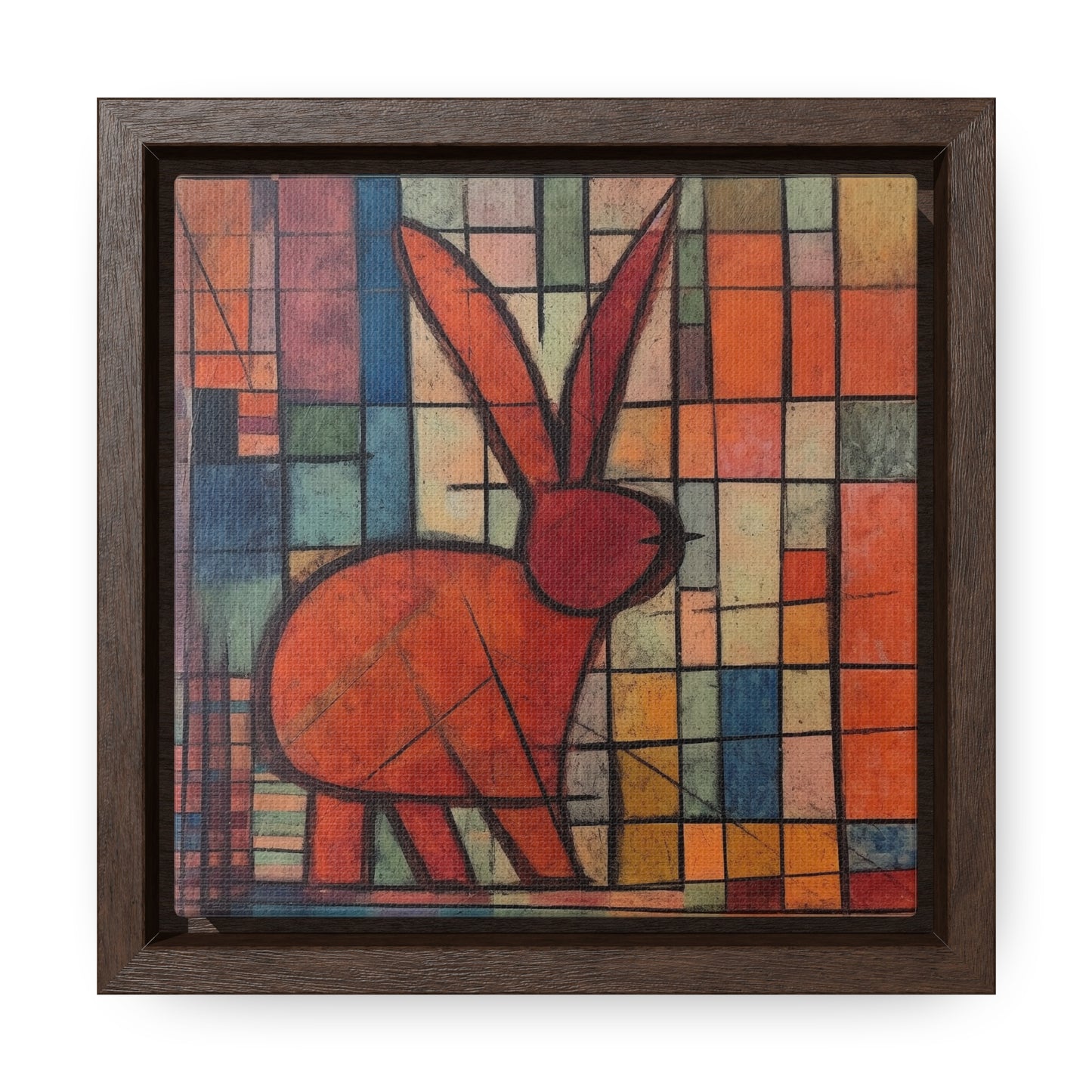 Rabbit 38, Gallery Canvas Wraps, Square Frame