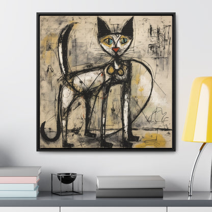 Cat 47, Gallery Canvas Wraps, Square Frame