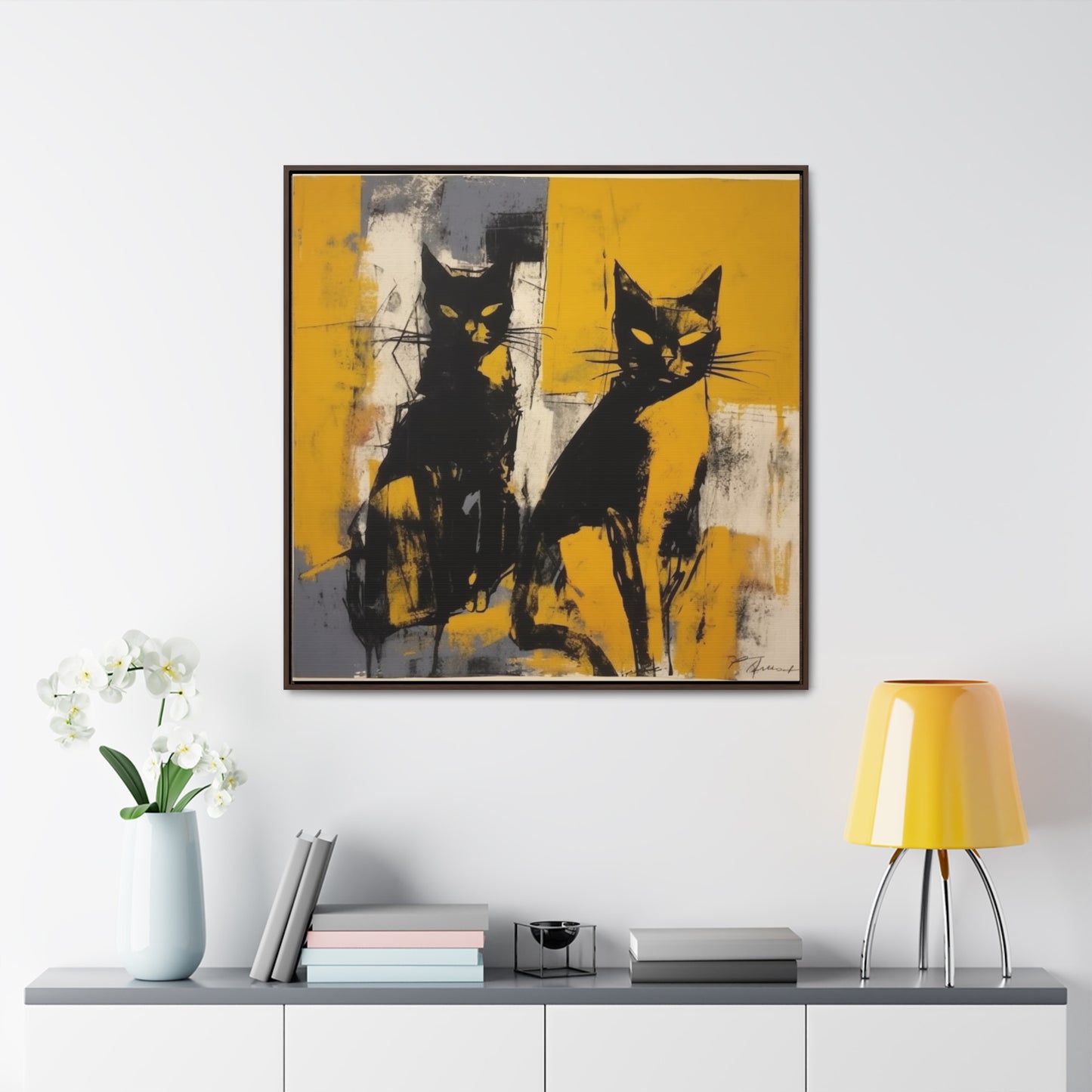 Cat 10, Gallery Canvas Wraps, Square Frame