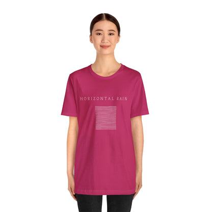 Horizontal Rain, Unisex Jersey Short Sleeve Tee