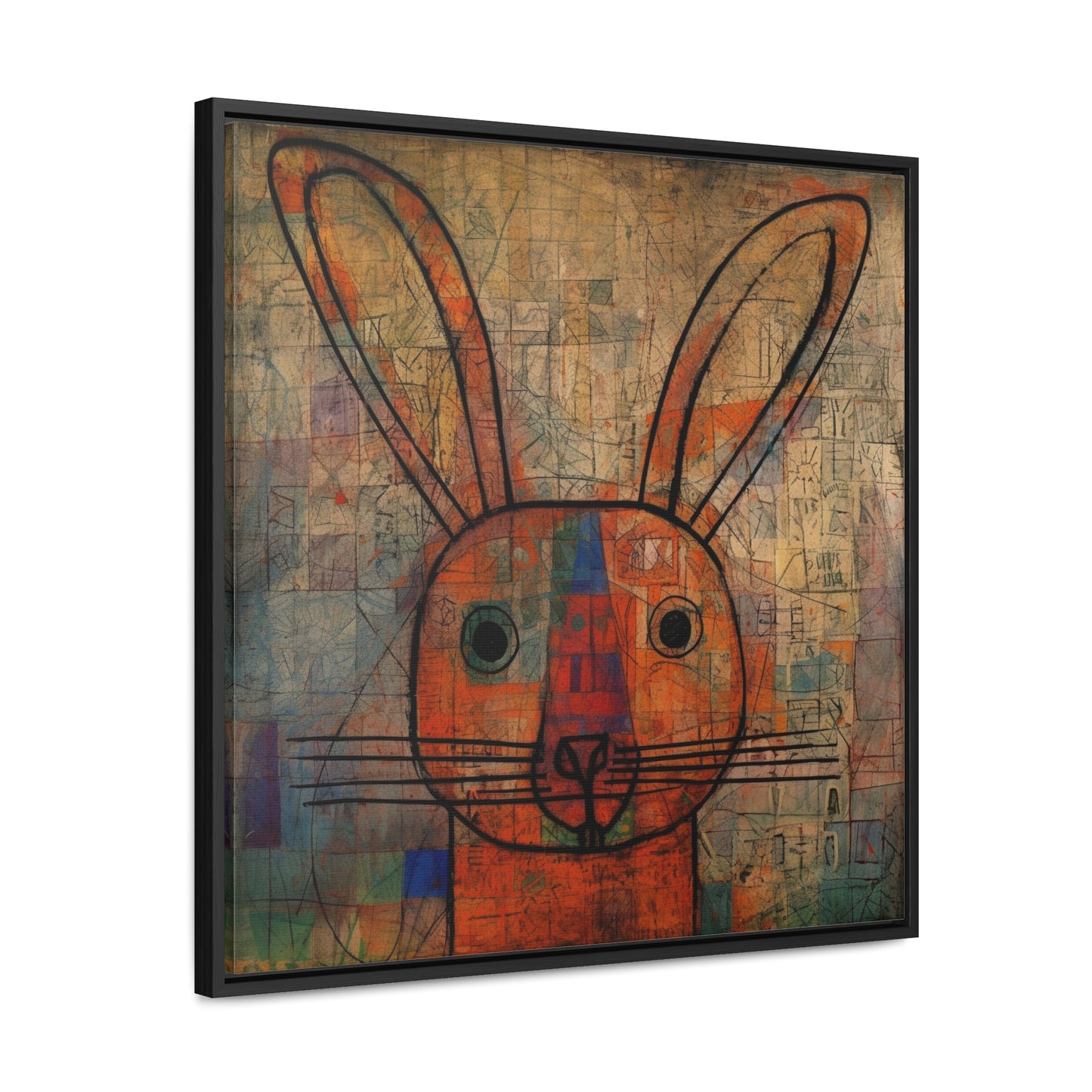 Rabbit 6, Gallery Canvas Wraps, Square Frame