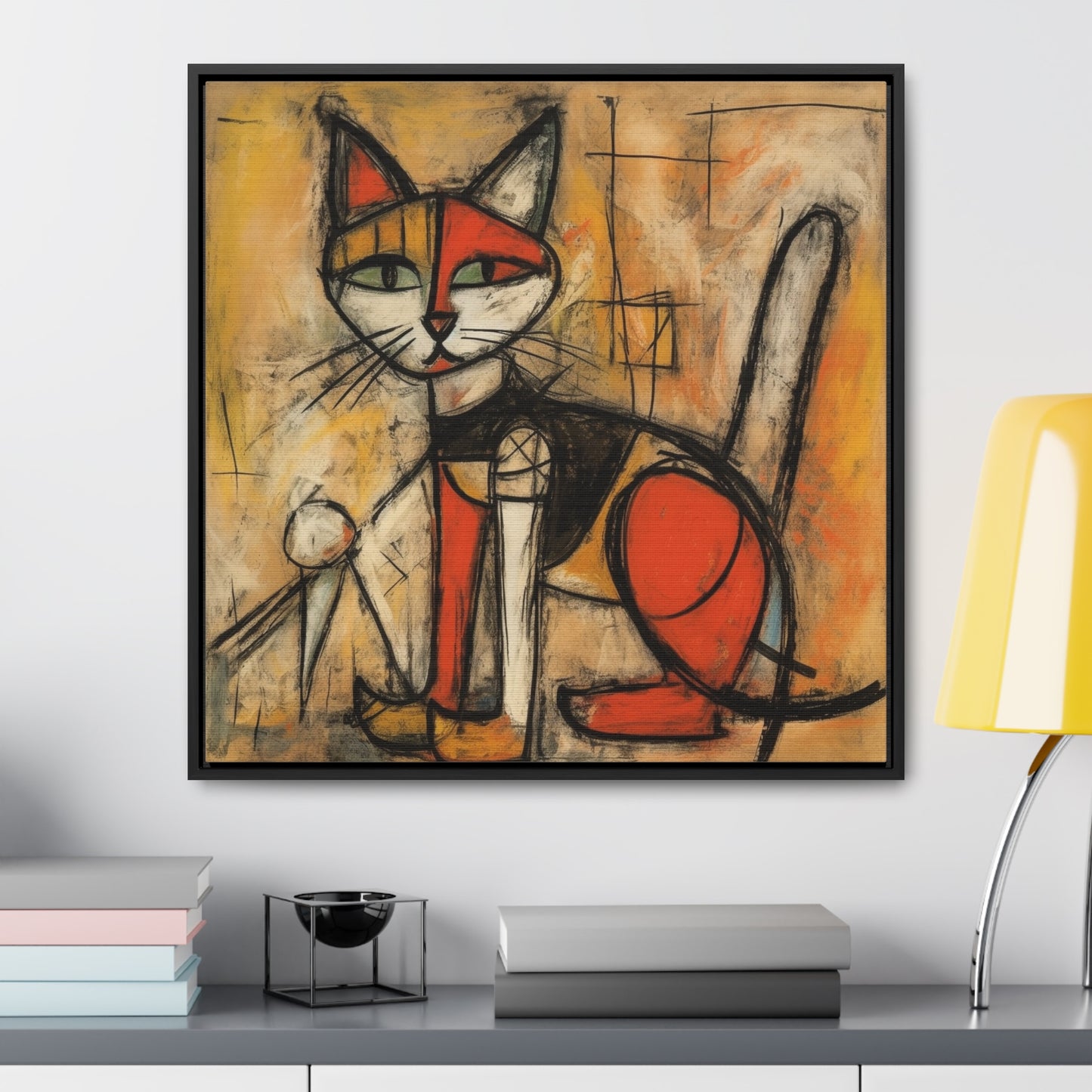 Cat 53, Gallery Canvas Wraps, Square Frame