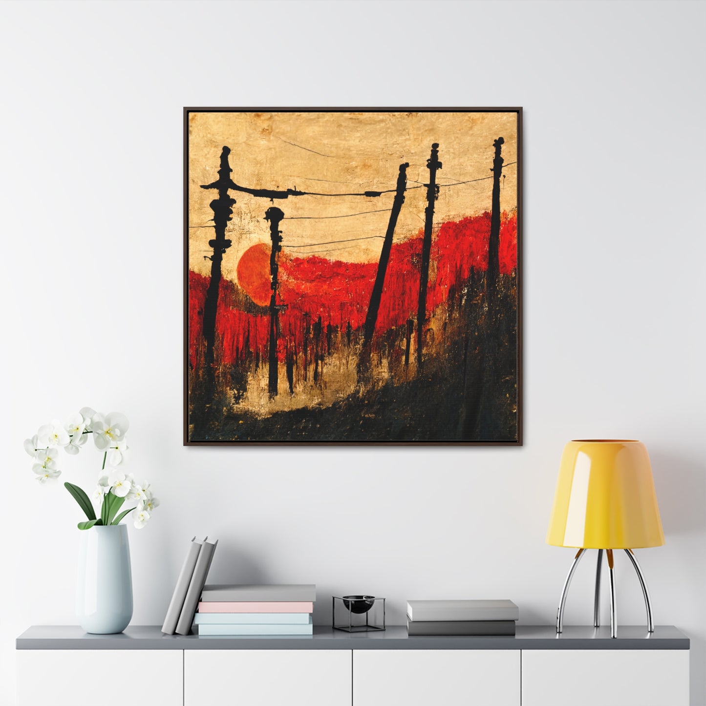 Land of the Sun 25, Valentinii, Gallery Canvas Wraps, Square Frame