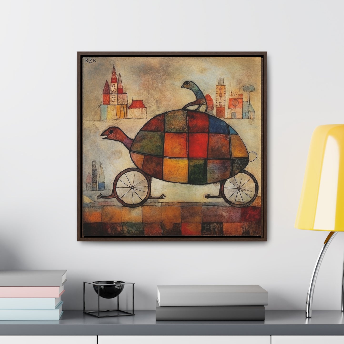 Turtle 2, Gallery Canvas Wraps, Square Frame