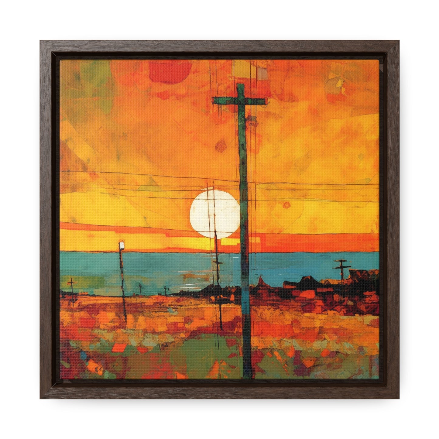 Land of the Sun 64, Valentinii, Gallery Canvas Wraps, Square Frame