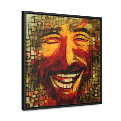 Jesus smiling 4, Valentinii, Gallery Canvas Wraps, Square Frame