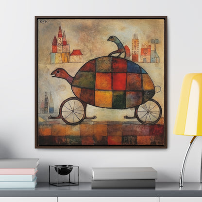 Turtle 2, Gallery Canvas Wraps, Square Frame