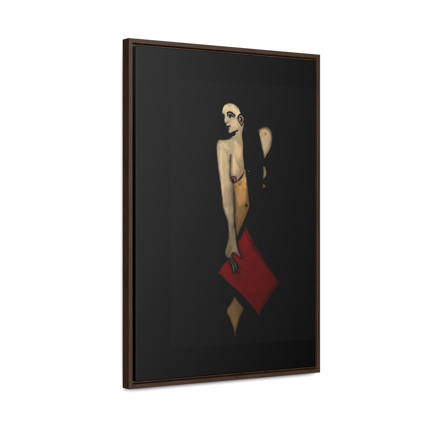 The Shadow Woman, Original Eduard Pavel, Gallery Canvas Wraps, Vertical Frame