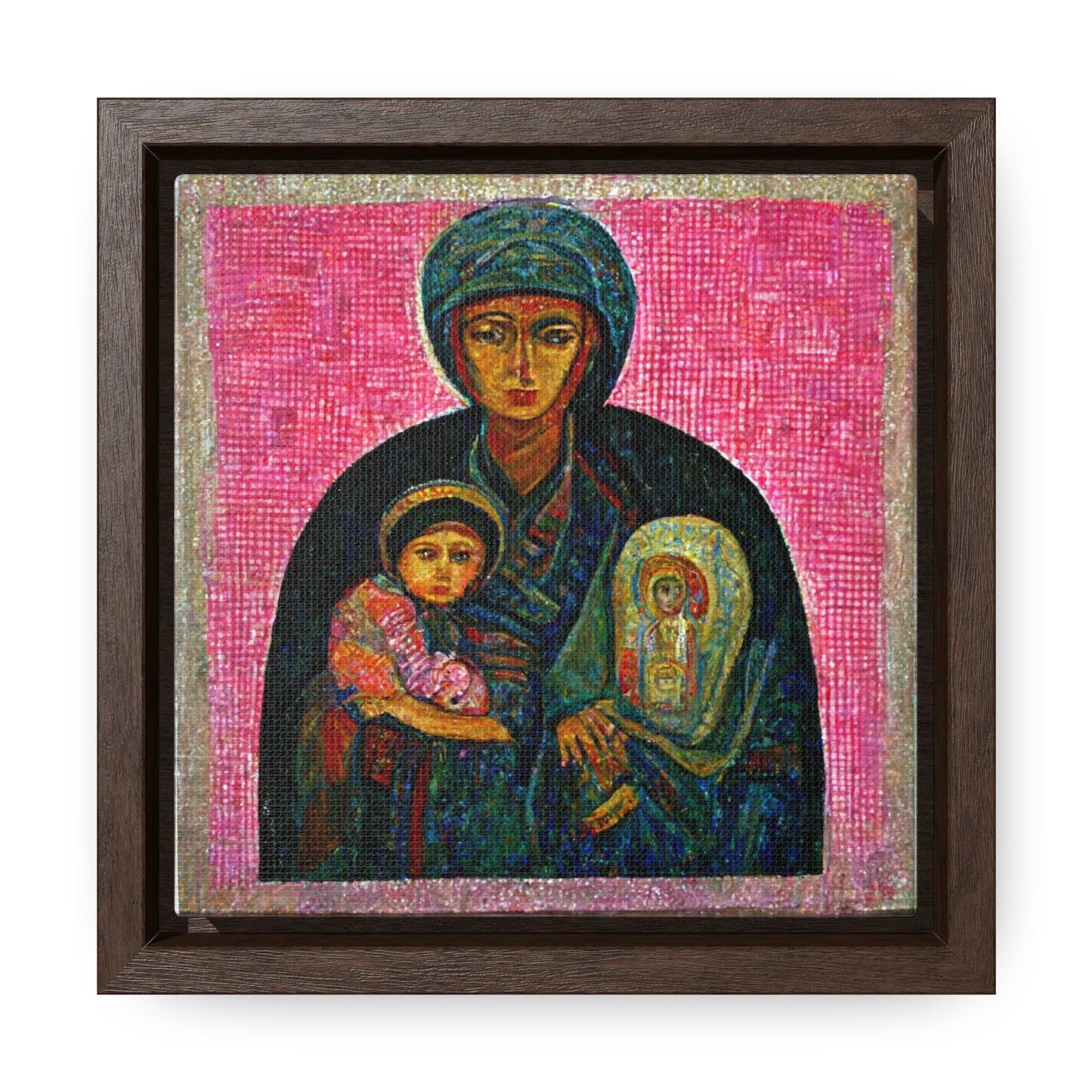 Mary and the Child 28, Valentinii, Gallery Canvas Wraps, Square Frame