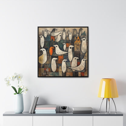 Bird 27, Gallery Canvas Wraps, Square Frame