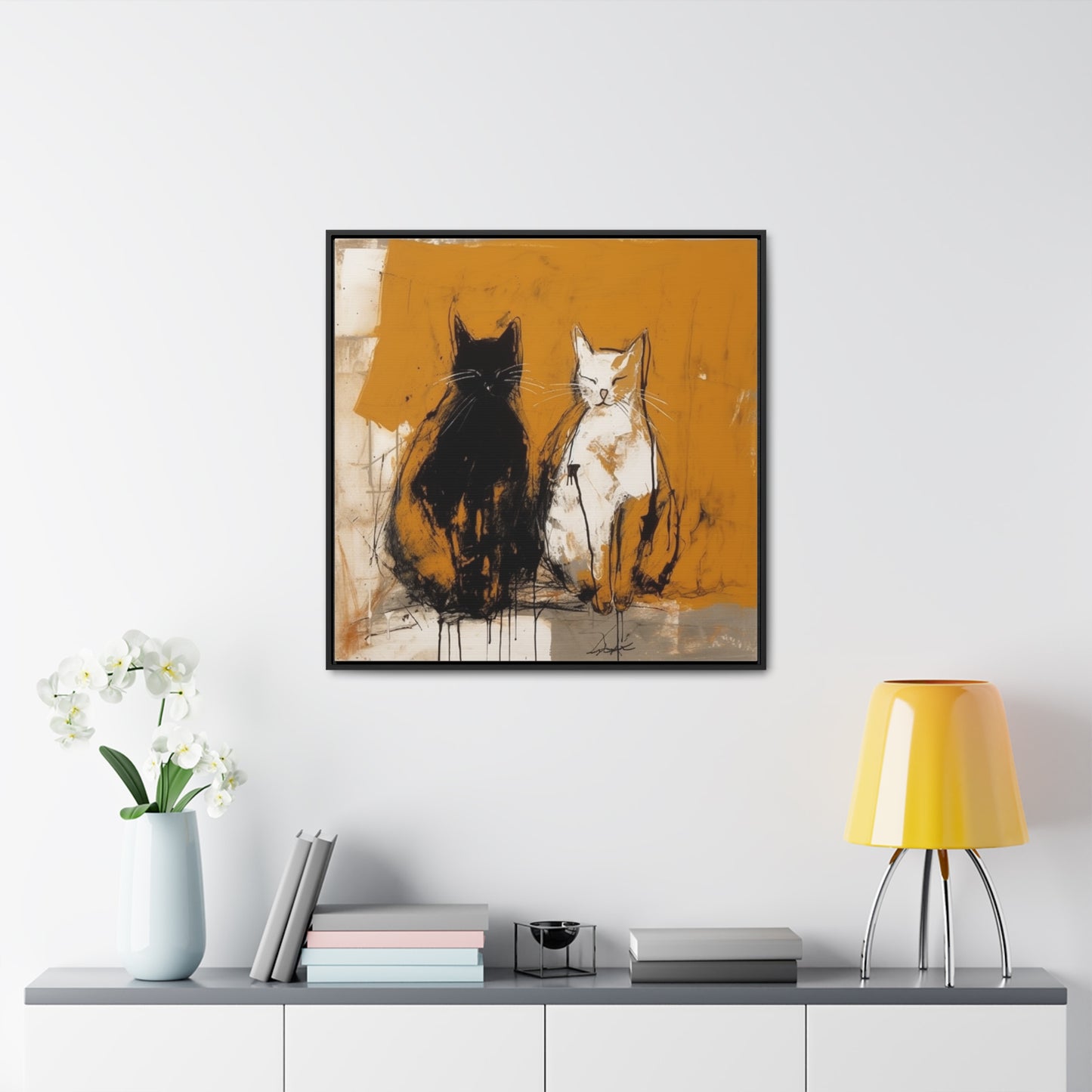 Cat 16, Gallery Canvas Wraps, Square Frame