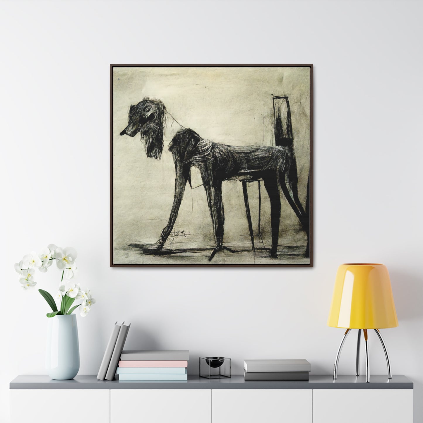 Dogs and Puppies 19, Valentinii, Gallery Canvas Wraps, Square Frame