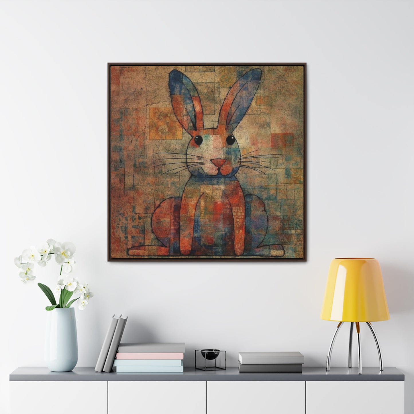 Rabbit 33, Gallery Canvas Wraps, Square Frame