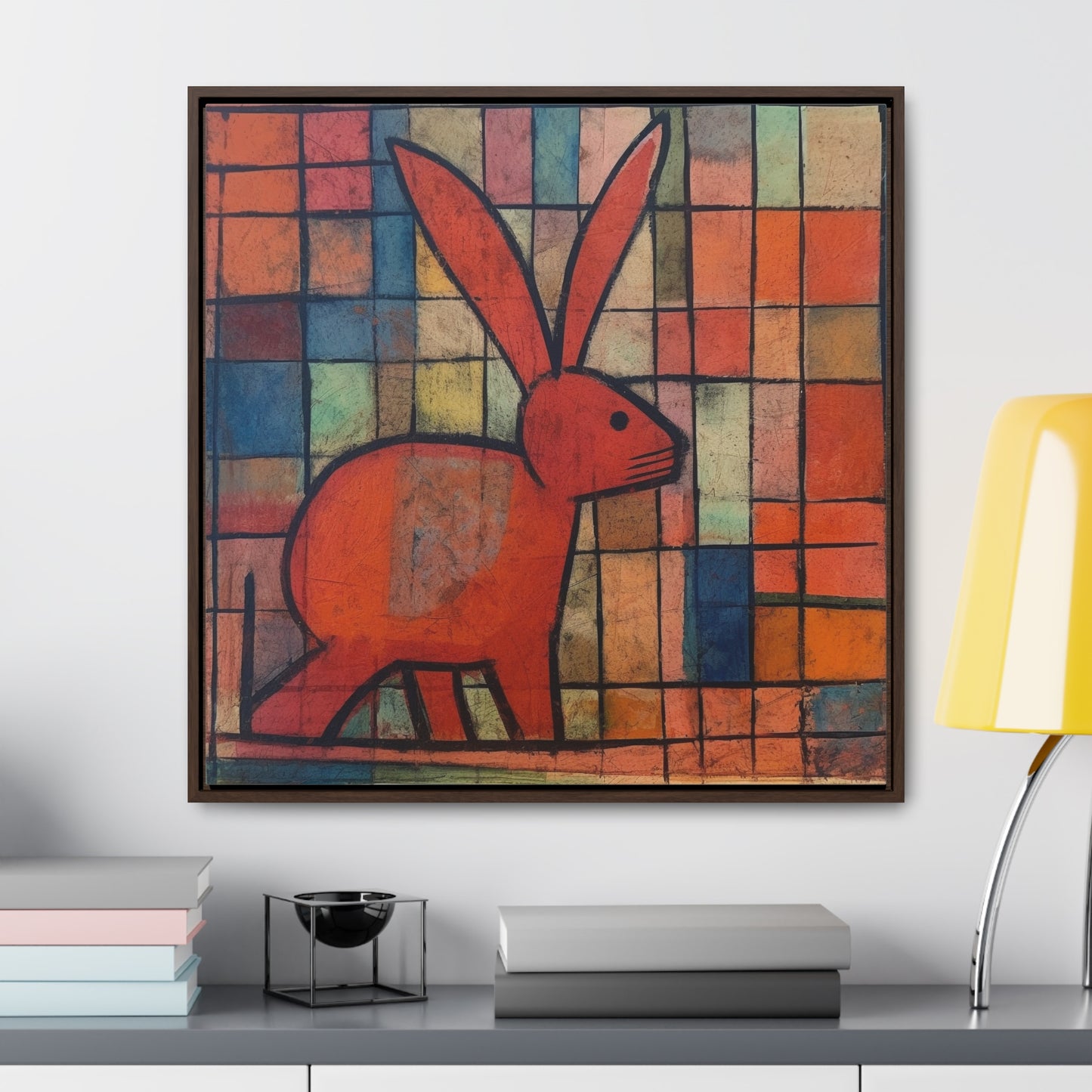 Rabbit 30, Gallery Canvas Wraps, Square Frame