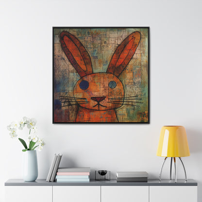 Rabbit 14, Gallery Canvas Wraps, Square Frame