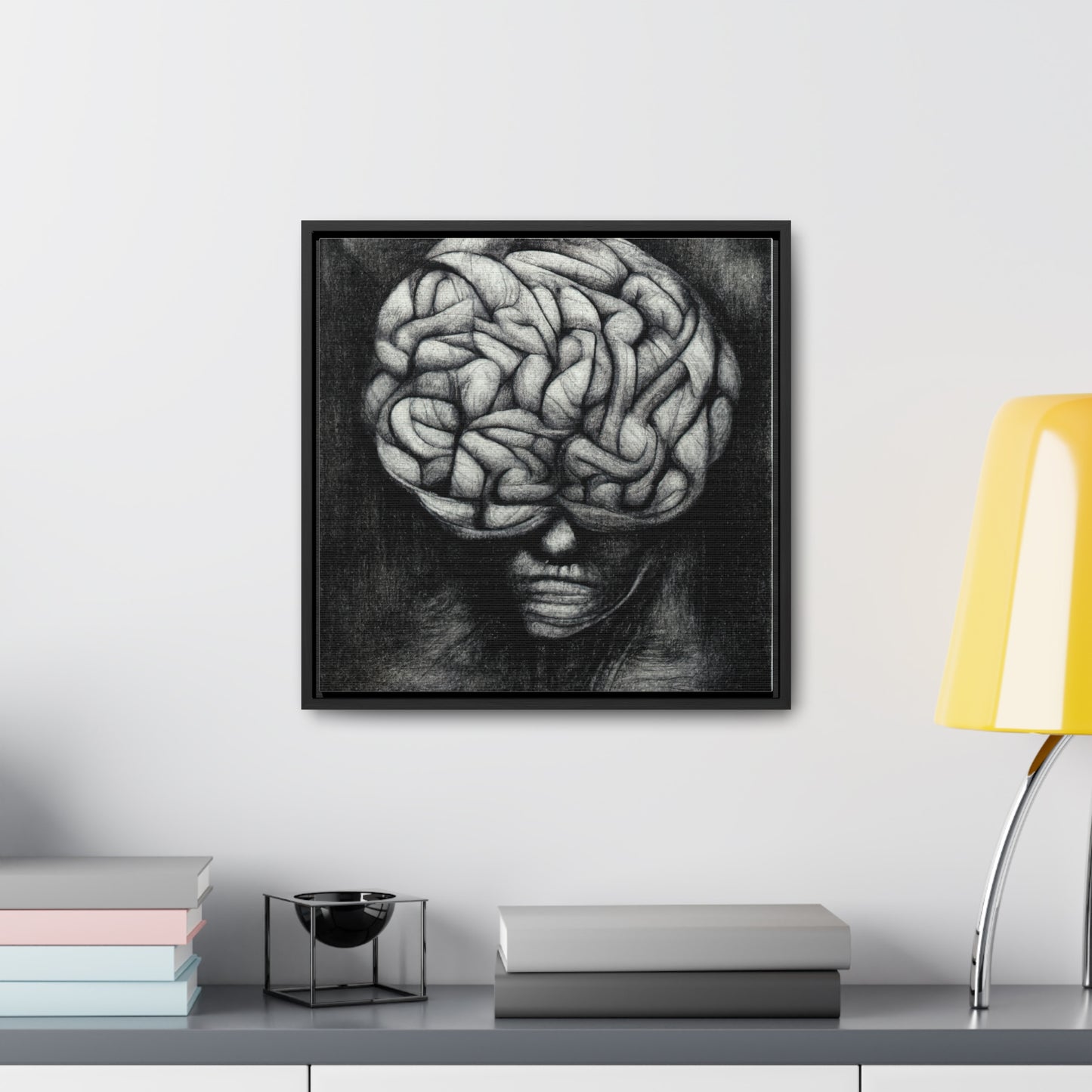 Brain 34, Valentinii, Gallery Canvas Wraps, Square Frame