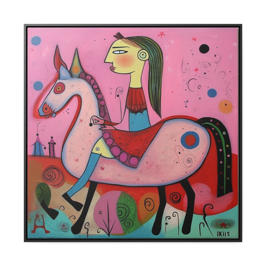 The Dreams of the Child 8, Gallery Canvas Wraps, Square Frame